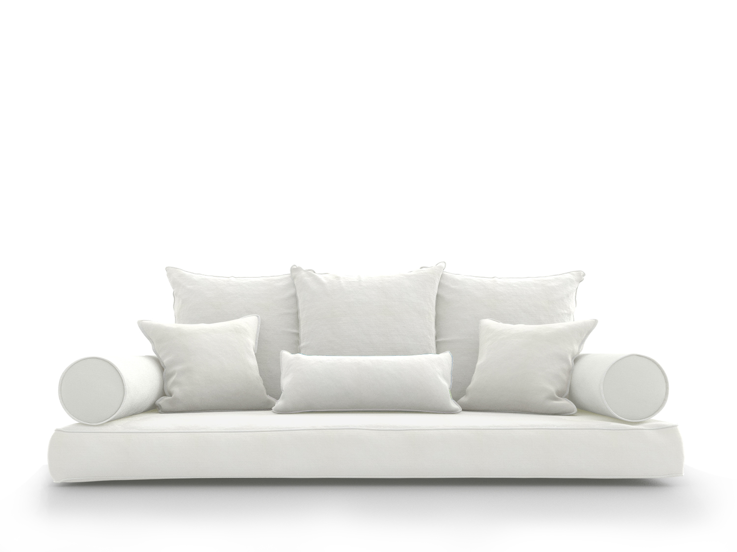 Sunbrella Canvas White Cushion Collection