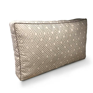 Sunbrella Rectangle Back Pillow-Integrated Pewter Pewter