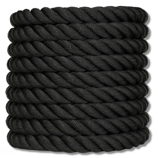 Black synthetic rope for bed swing