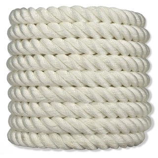 Synthetic white rope for bed swing