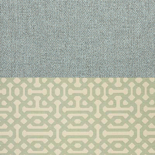 Gateway Mist and Blend Mist Sunbrella Outdoor Fabrics