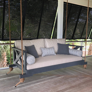 Charleston Bed Swing in Iron Ore