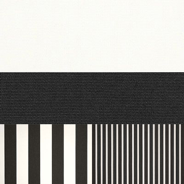 Canvas White, Canvas Black, Cabana Classic, Shore Classic Sunbrella Outdoor Fabric Combo