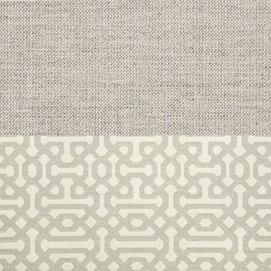 Cast Silver and Fretwork Pewter Sunbrella Outdoor Fabric