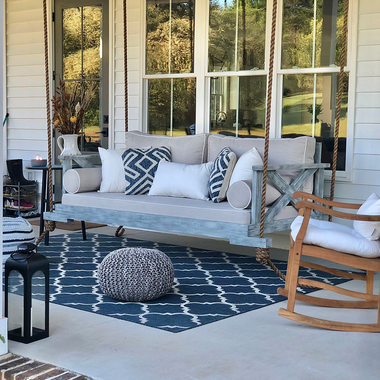 Graywash Charleston Bed Swing