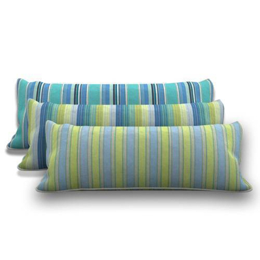 Lumbar Striped Outdoor Pillow