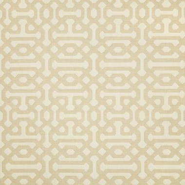 Fretwork Flax Canvas Flax Pillow Fabric