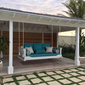Cabana Lido Bed Swing with white finish
